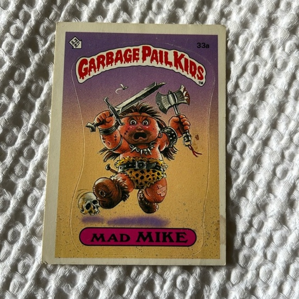 1985 Topps Garbage Pail Kids MAD MIKE 33a Matte Card